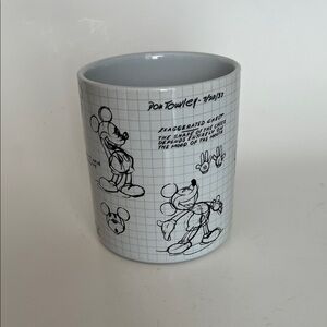 Walt Disney Don Towsley Mickey Mouse Animation Design Sketch cup bathroom holder